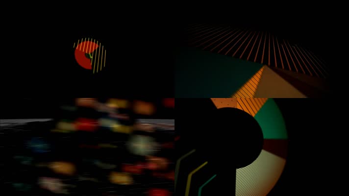 时尚节奏图形变化vj