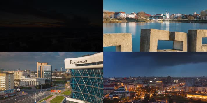 4K白俄罗斯明斯克城市旅游风光宣传片