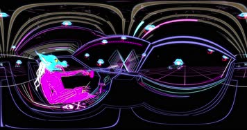 4K炫酷时尚摇滚酒吧夜店创意线条舞台视频