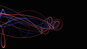 4K绚丽粒子螺旋线条背景视频