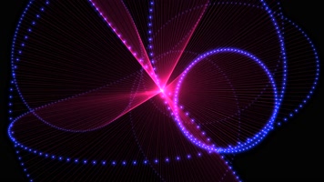 4K绚丽粒子激光射线全息投影