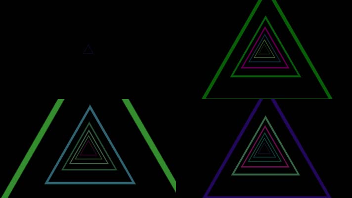 三角图形空间穿梭vj视频