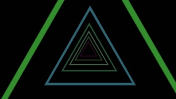 三角图形空间穿梭vj视频