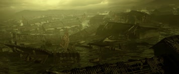 三维大自然灾害洪水沙尘暴