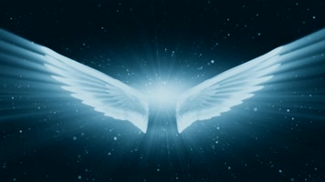 天使翅膀星空背景