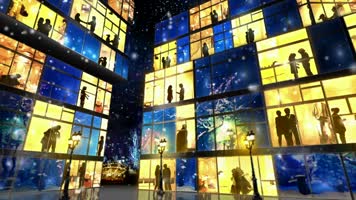 晚会背景人间真情led视频