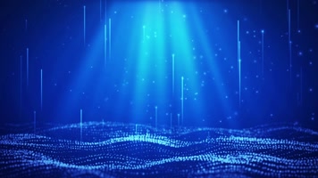 唯美蓝色粒子舞台背景循环