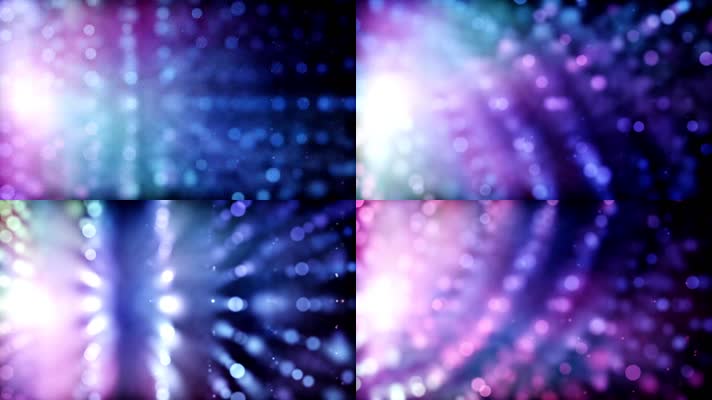  彩色光斑粒子led背景视频