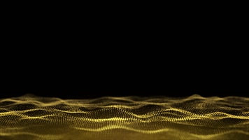 金色粒子海洋动态循环通道