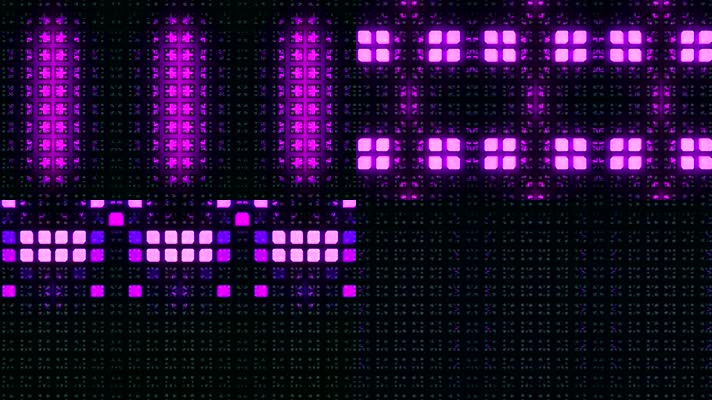 炫彩动感方格演出舞台背景 