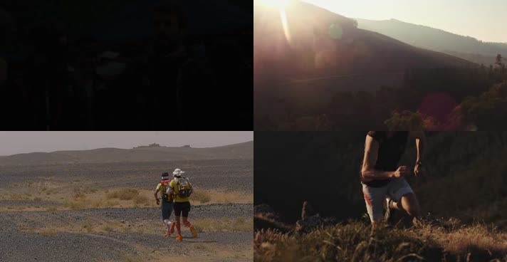 励志奔跑登山户外活动马拉松