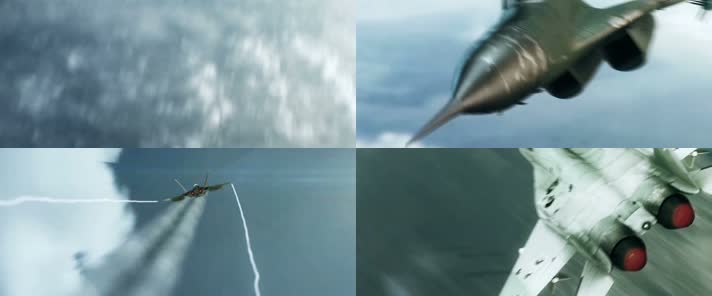 军事科技战斗机空中追逐大战CG特效宣传片