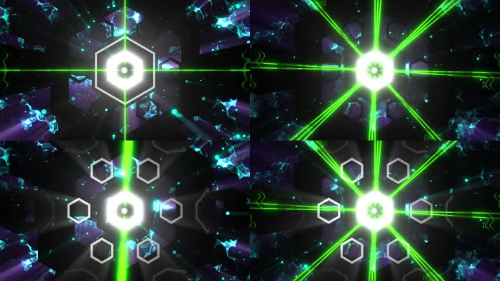 旋转光线激光动感