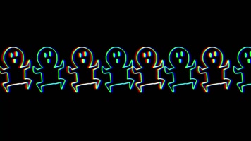 卡通搞笑逗比线条小人舞蹈vj视频