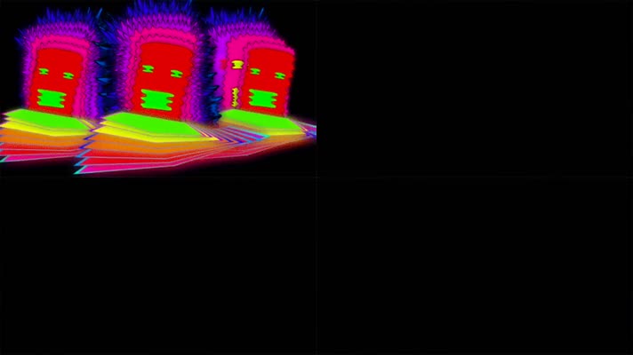 卡通愤怒火焰表情vj视频
