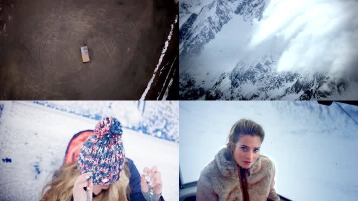 冬季自驾游户外滑雪时装宣传片
