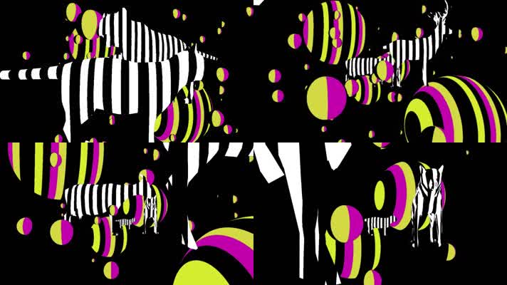 卡通时尚炫酷动物vj视频