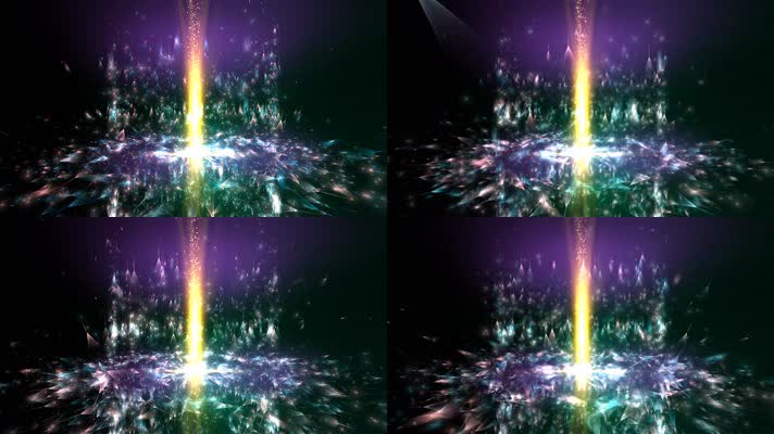  梦幻光影舞台彩色喷泉背景视频