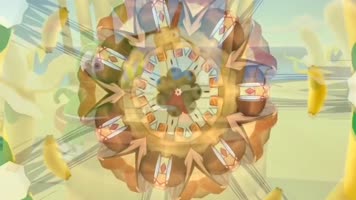 卡通动漫橡皮糖熊万花筒舞台背景视频