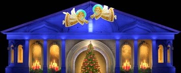 全息圣诞节投影led灯光秀