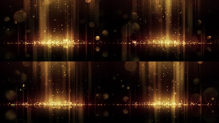 大气金色粒子光线颁奖背景视频