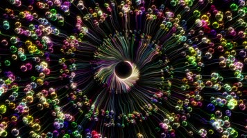 唯美的气泡旋涡背景视频素材