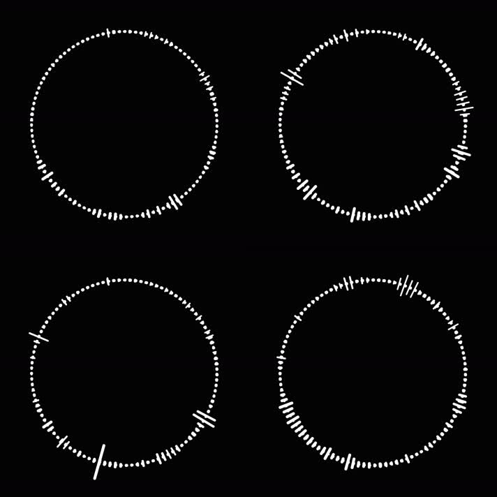 4K科技圆形圆环循环通道