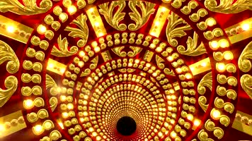 大气民族金色凤尾背景