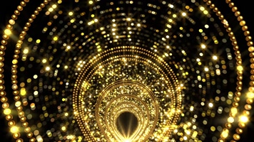 大气金色星光隧道穿梭led舞台视频
