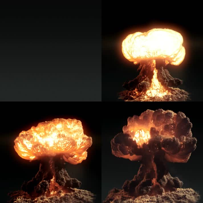 原子弹爆炸蘑菇云