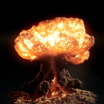 原子弹爆炸蘑菇云