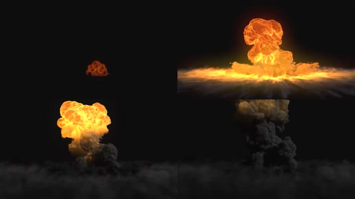 原子弹爆炸蘑菇云爆炸