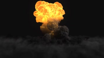 原子弹爆炸蘑菇云爆炸