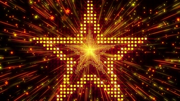 大气金色五星隧道穿梭党政颁奖背景视频