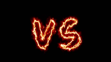 火焰VS对决视频素材