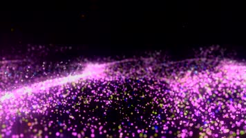 唯美七彩变色粒子海洋