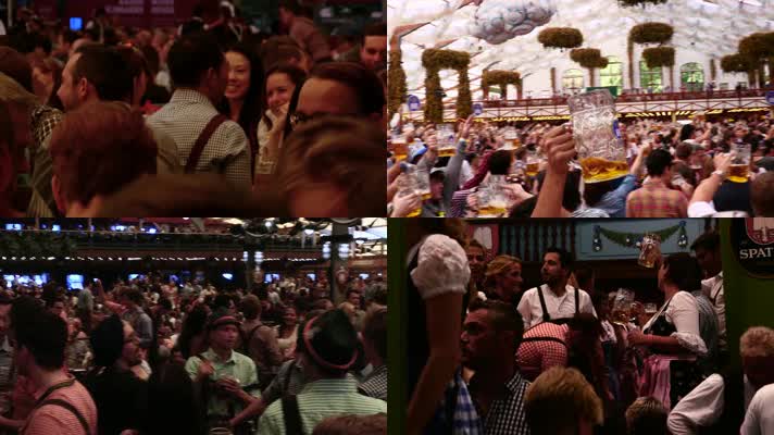 德国慕尼黑啤酒节狂欢游行短片花絮