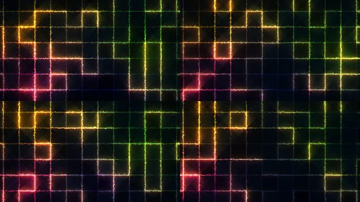 4K免费动感迷宫方块