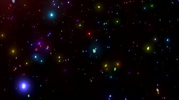 彩色粒子荧光飞舞