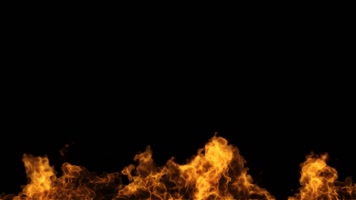 底部烈火火焰燃烧循环通道