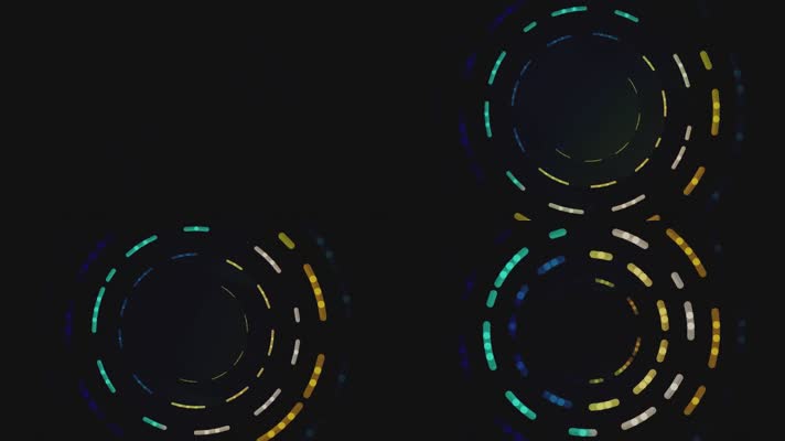 彩色粒子光斑旋转灯光vj视频