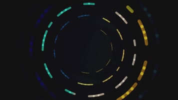 彩色粒子光斑旋转灯光vj视频
