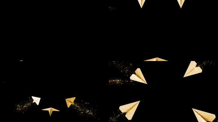 三维纸飞机多角度alpha通道