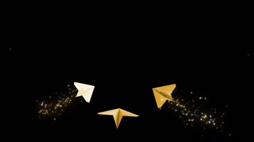 三维纸飞机多角度alpha通道