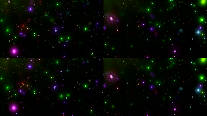 彩色粒子荧光飞舞2