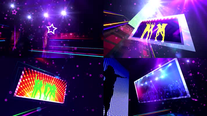 超动感舞台绚丽剪影 