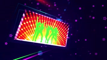超动感舞台绚丽剪影 