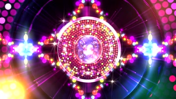 动感酷炫万花筒光效粒子循环变化视觉冲击场