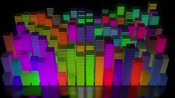 动感音乐方格跳动晚会夜店dj背景视频素材