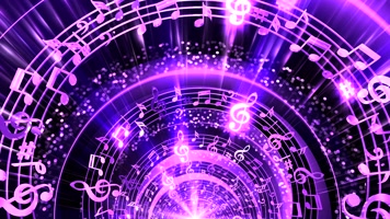 4K粉色音乐拱门循环